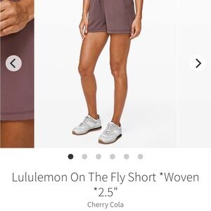 lululemon athletica Women's Athletic Shorts - Cherry Cola